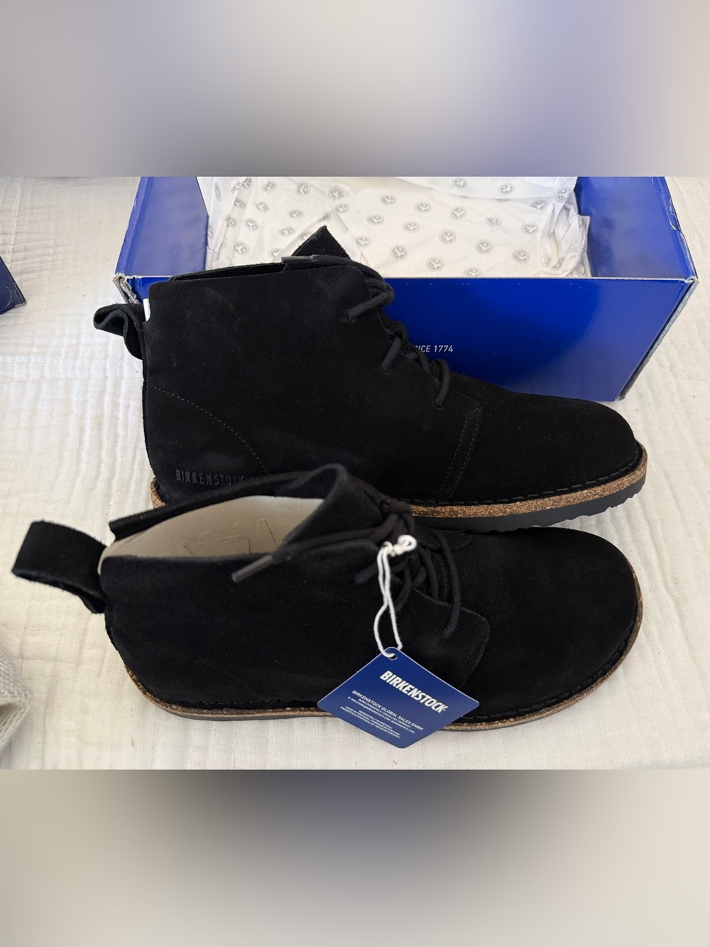 NWT Birkenstock Uppsala Chukka Boot Suede Leather Size 42 Regular/Wide
